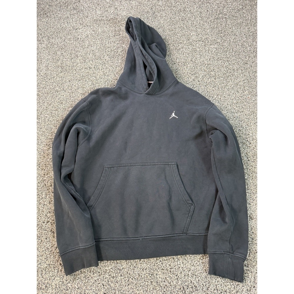 Jordan Brooklyn Fleece Pullover Hoodie Men's Size Medium Black